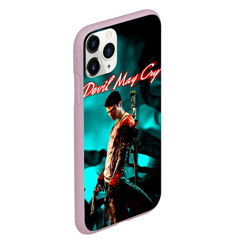Чехол iPhone 11 Pro матовый DEVIL MAY CRY / 3D-Розовый – фото 2