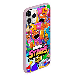 Чехол iPhone 11 Pro матовый BRAWL STARS SANDY, цвет: 3D-розовый — фото 2