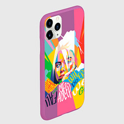 Чехол iPhone 11 Pro матовый BILLIE EILISH, цвет: 3D-фиолетовый — фото 2