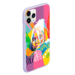 Чехол iPhone 11 Pro матовый BILLIE EILISH, цвет: 3D-светло-сиреневый — фото 2