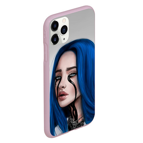 Чехол iPhone 11 Pro матовый BILLIE EILISH / 3D-Розовый – фото 2