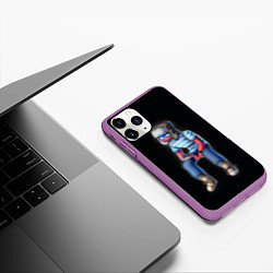 Чехол iPhone 11 Pro матовый CountryHumans - Россия, цвет: 3D-фиолетовый — фото 2