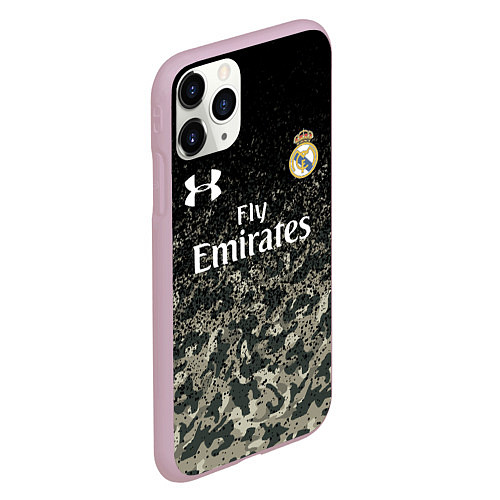 Чехол iPhone 11 Pro матовый Real Madrid / 3D-Розовый – фото 2