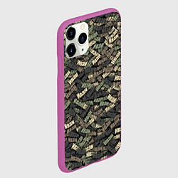 Чехол iPhone 11 Pro матовый Именной камуфляж Иван, цвет: 3D-фиолетовый — фото 2