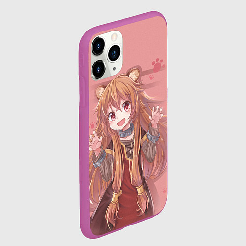 Чехол iPhone 11 Pro матовый Raphtalia / 3D-Фиолетовый – фото 2