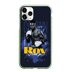 Чехол iPhone 11 Pro матовый Roy Jones, цвет: 3D-салатовый