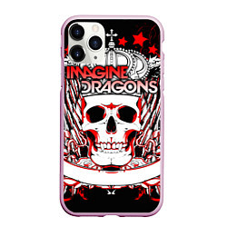 Чехол iPhone 11 Pro матовый Imagine Dragons, цвет: 3D-розовый