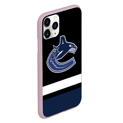 Чехол iPhone 11 Pro матовый Vancouver Canucks / 3D-Розовый – фото 2