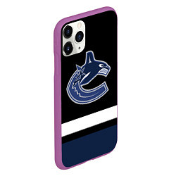 Чехол iPhone 11 Pro матовый Vancouver Canucks, цвет: 3D-фиолетовый — фото 2