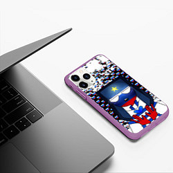 Чехол iPhone 11 Pro матовый CountryHumans, цвет: 3D-фиолетовый — фото 2