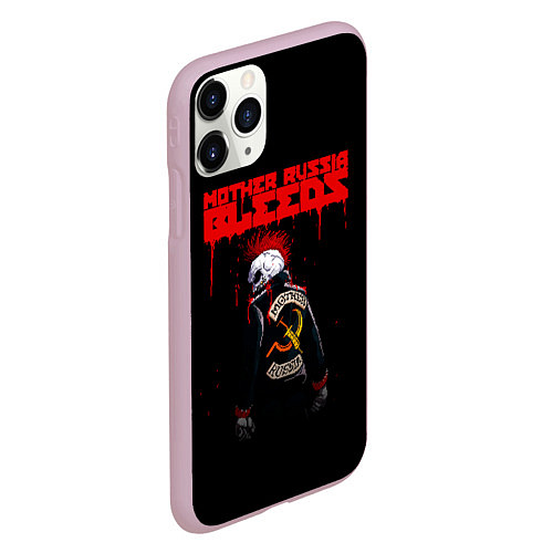Чехол iPhone 11 Pro матовый Mother Russia Bleeds / 3D-Розовый – фото 2