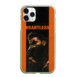 Чехол iPhone 11 Pro матовый HEARTLESS, цвет: 3D-салатовый
