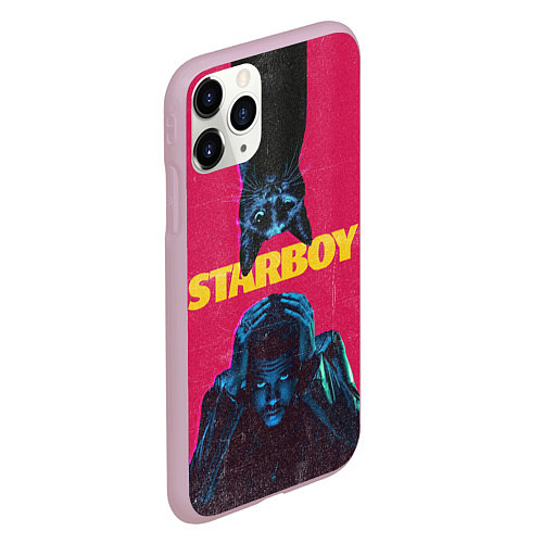 Чехол iPhone 11 Pro матовый STARBOY / 3D-Розовый – фото 2