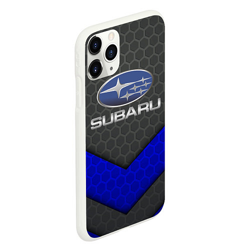 Чехол iPhone 11 Pro матовый SUBARU / 3D-Белый – фото 2