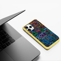 Чехол iPhone 11 Pro матовый Арт, цвет: 3D-желтый — фото 2
