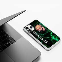 Чехол iPhone 11 Pro матовый Pyrokinesis, цвет: 3D-белый — фото 2
