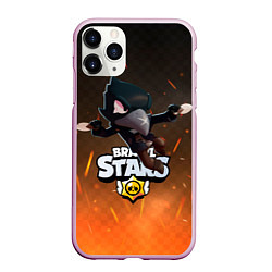 Чехол iPhone 11 Pro матовый Brawl Stars Crow Ворон