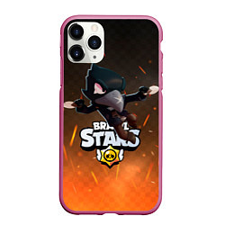 Чехол iPhone 11 Pro матовый Brawl Stars Crow Ворон