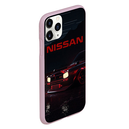 Чехол iPhone 11 Pro матовый NISSAN / 3D-Розовый – фото 2