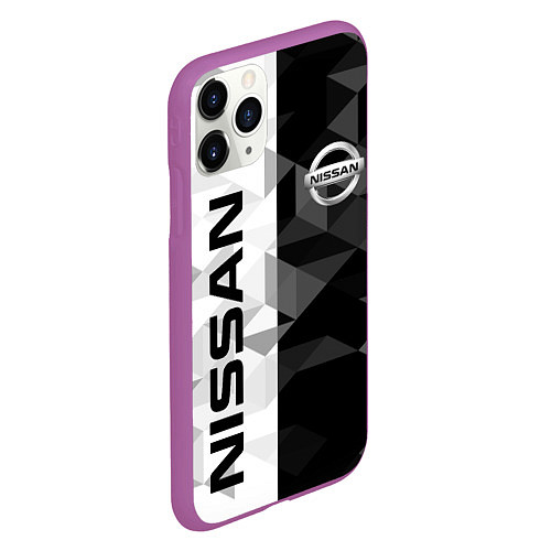 Чехол iPhone 11 Pro матовый NISSAN / 3D-Фиолетовый – фото 2