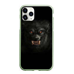 Чехол iPhone 11 Pro матовый Вервольф, цвет: 3D-салатовый