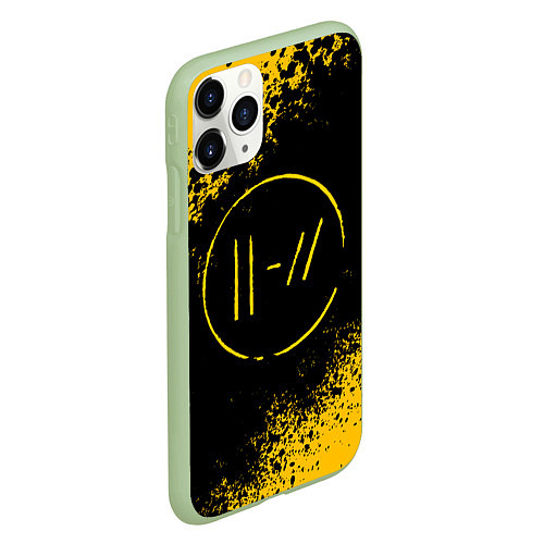 Чехол iPhone 11 Pro матовый TWENTY ONE PILOTS / 3D-Салатовый – фото 2