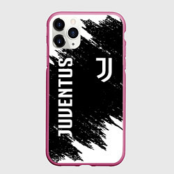 Чехол iPhone 11 Pro матовый JUVENTUS, цвет: 3D-малиновый