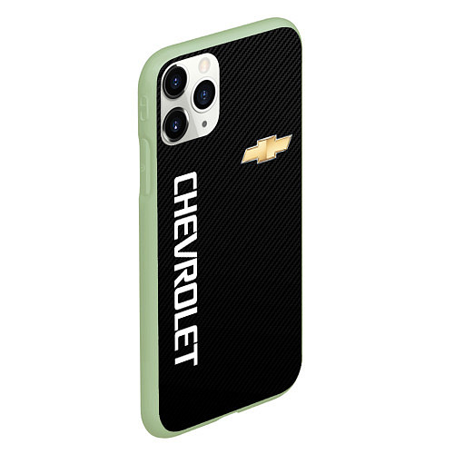 Чехол iPhone 11 Pro матовый Chevrolet / 3D-Салатовый – фото 2