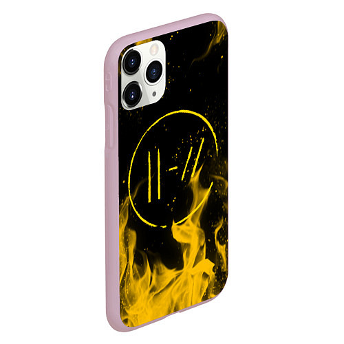 Чехол iPhone 11 Pro матовый TWENTY ONE PILOTS / 3D-Розовый – фото 2