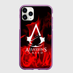 Чехол iPhone 11 Pro матовый ASSASSINS CREED, цвет: 3D-фиолетовый