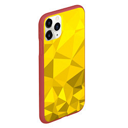 Чехол iPhone 11 Pro матовый YELLOW ABSTRACT, цвет: 3D-красный — фото 2