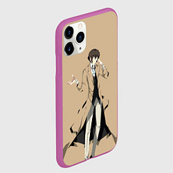 Чехол iPhone 11 Pro матовый Osamu Dazai, цвет: 3D-фиолетовый — фото 2