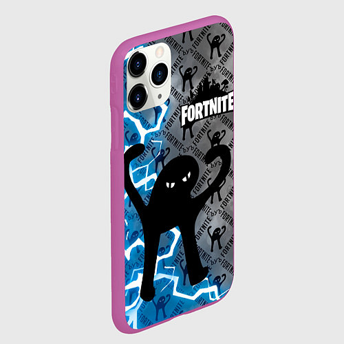 Чехол iPhone 11 Pro матовый ЪУЪ FORTNITE / 3D-Фиолетовый – фото 2