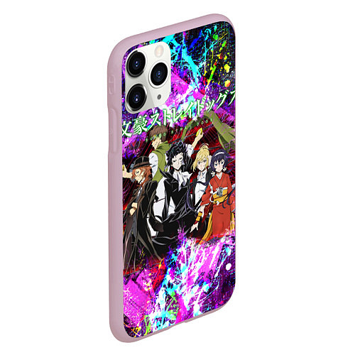 Чехол iPhone 11 Pro матовый Bungou Stray Dogs / 3D-Розовый – фото 2