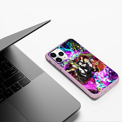 Чехол iPhone 11 Pro матовый Bungou Stray Dogs, цвет: 3D-розовый — фото 2