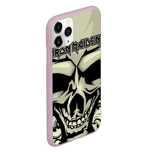 Чехол iPhone 11 Pro матовый Iron Maiden / 3D-Розовый – фото 2