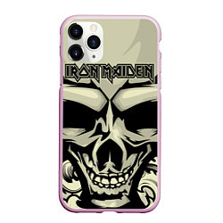 Чехол iPhone 11 Pro матовый Iron Maiden, цвет: 3D-розовый