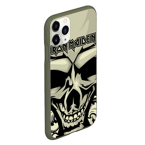 Чехол iPhone 11 Pro матовый Iron Maiden / 3D-Темно-зеленый – фото 2