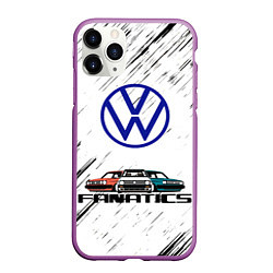 Чехол iPhone 11 Pro матовый Volkswagen, цвет: 3D-фиолетовый