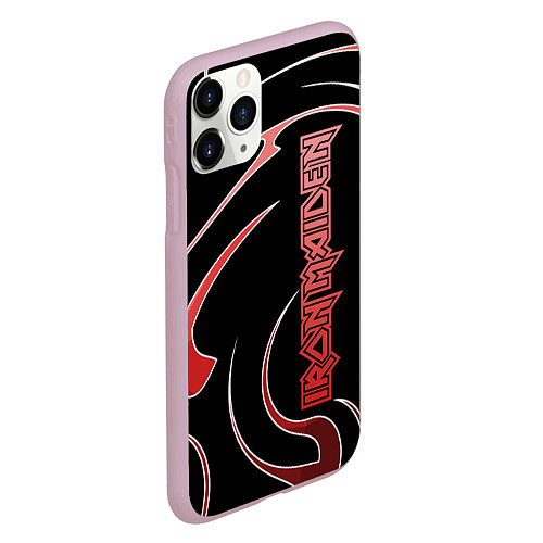 Чехол iPhone 11 Pro матовый Iron Maiden / 3D-Розовый – фото 2