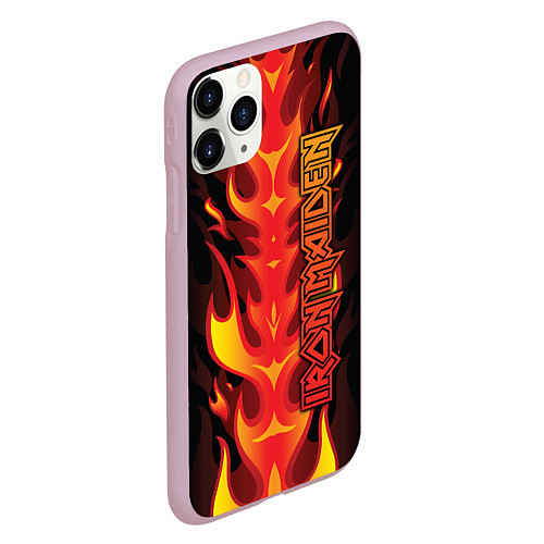 Чехол iPhone 11 Pro матовый Iron Maiden / 3D-Розовый – фото 2