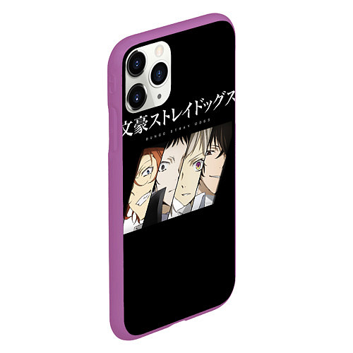 Чехол iPhone 11 Pro матовый Bungou Stray Dogs / 3D-Фиолетовый – фото 2