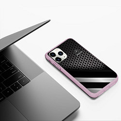 Чехол iPhone 11 Pro матовый Mercedes-AMG, цвет: 3D-розовый — фото 2