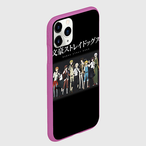 Чехол iPhone 11 Pro матовый Bungou Stray Dogs / 3D-Фиолетовый – фото 2