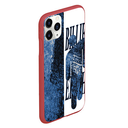 Чехол iPhone 11 Pro матовый Billie eilish / 3D-Красный – фото 2
