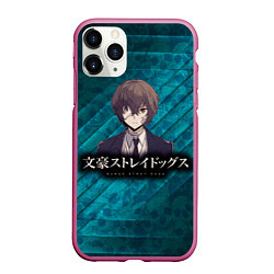 Чехол iPhone 11 Pro матовый Bungou Stray Dogs, цвет: 3D-малиновый