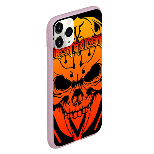 Чехол iPhone 11 Pro матовый Iron Maiden / 3D-Розовый – фото 2