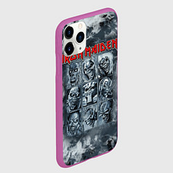 Чехол iPhone 11 Pro матовый Iron Maiden, цвет: 3D-фиолетовый — фото 2