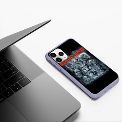 Чехол iPhone 11 Pro матовый Iron Maiden, цвет: 3D-светло-сиреневый — фото 2