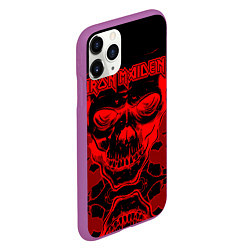 Чехол iPhone 11 Pro матовый Iron Maiden, цвет: 3D-фиолетовый — фото 2